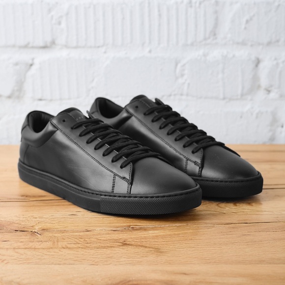 Oliver Cabell Shoes - Oliver Cabell Jet Black Low 1 Leather Women's Sneakers